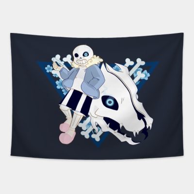 Undertale Sans Gaster Blaster Tapestry Official Undertale Merch
