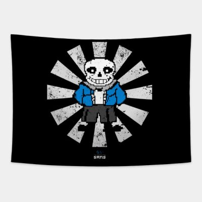Sans Retro Japanese Undertale Tapestry Official Undertale Merch