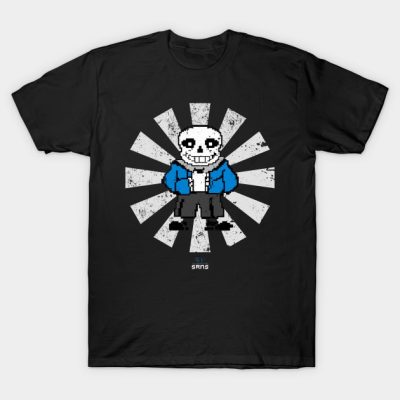 Sans Retro Japanese Undertale T-Shirt Official Undertale Merch