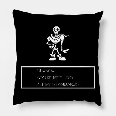 Undertale Papyrus Throw Pillow Official Undertale Merch
