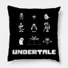 Undertale Friends Throw Pillow Official Undertale Merch