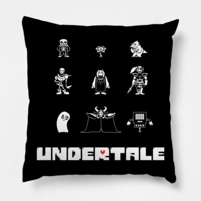 Undertale Friends Throw Pillow Official Undertale Merch
