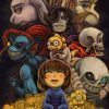 50 Designs Game Undertale Kraftpaper Poster Home Decal Art Painting Funny Wall Sticker for Coffee House 7 - Undertale Merchandise