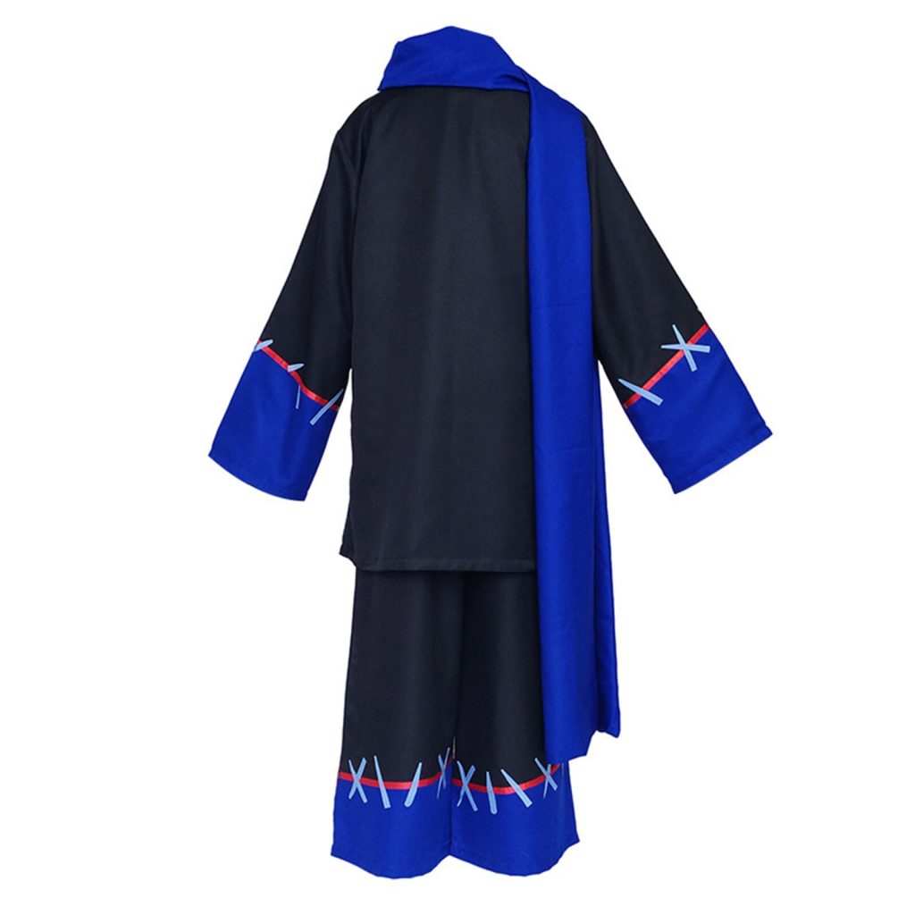 Anime Undertale Error Sans Cosplay Costume for Adult Black School Uniform Jacket Pants with Royal Blue 1 - Undertale Merchandise