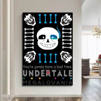 Cartoon Game Undertale Good Quality Prints And Posters Decoracion Painting Wall Art White Kraft Paper Decor 9 - Undertale Merchandise
