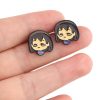 DZ955 Cartoon Game Undertale Earring for women Stainless steel Earring Enamel Art Stud Earrings Gifts Girl 1 - Undertale Merchandise
