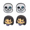 DZ955 Cartoon Game Undertale Earring for women Stainless steel Earring Enamel Art Stud Earrings Gifts Girl 2 - Undertale Merchandise