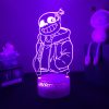 Led Night Light 16color 3D lamp Game Undertale Sans Figure Bedside Lamp for Bedroom Decor Kids 5 - Undertale Merchandise