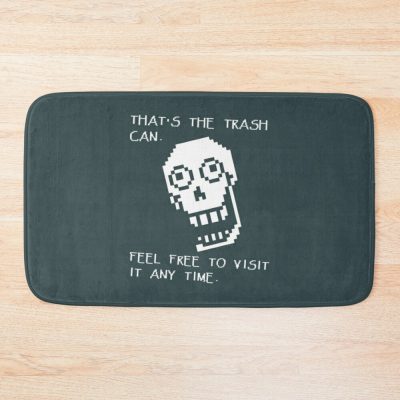 Undertale - Papyrus Shirt - Trash Can Bath Mat Official Undertale Merch