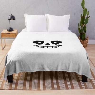 Sans Undertale Face Throw Blanket Official Undertale Merch