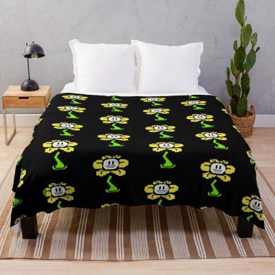Undertale Flowey Throw Blanket Official Undertale Merch