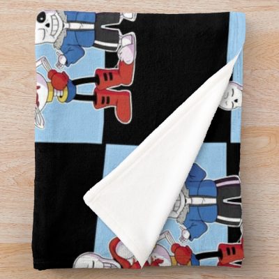 Papyrus And Sans Throw Blanket Official Undertale Merch