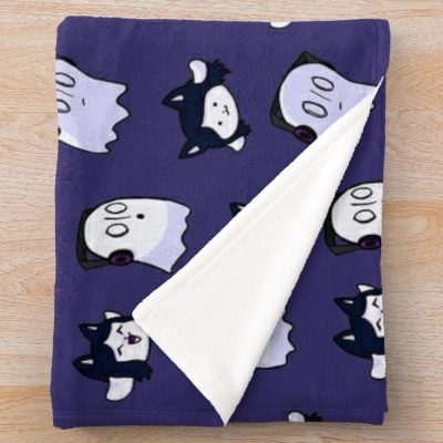 Blookies 'N' Temmies Pattern Throw Blanket Official Undertale Merch