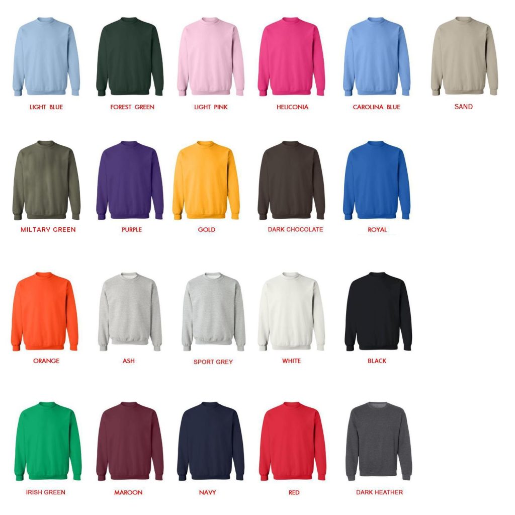 sweatshirt color chart - Undertale Merchandise