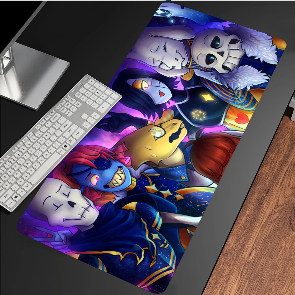 Anime Undertale Pad Mouse HD Print Computer Gamer Locking Edge Rubber Non slip Mousepad XXL Keyboard 12 - Undertale Merchandise