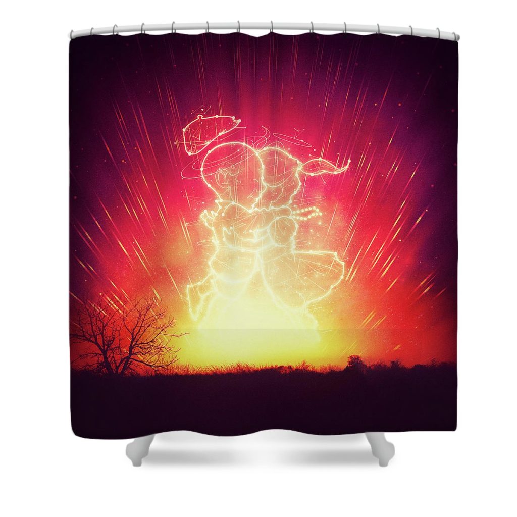 cosmo and celeste colorful cosmological night sky couple in love philipp rietz - Undertale Merchandise