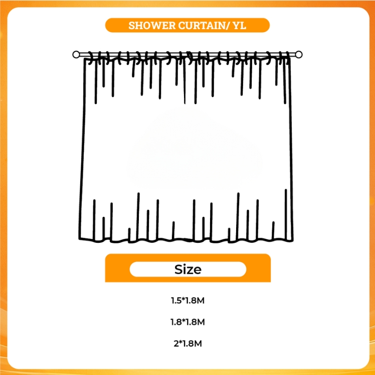 3D shower curtain - Undertale Merchandise